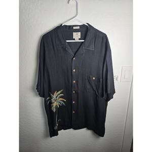 Luau 100% Finest Silk size XL embroidered  Hawaiian vacation wear
